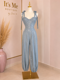 Set Denim Brillo Bustier