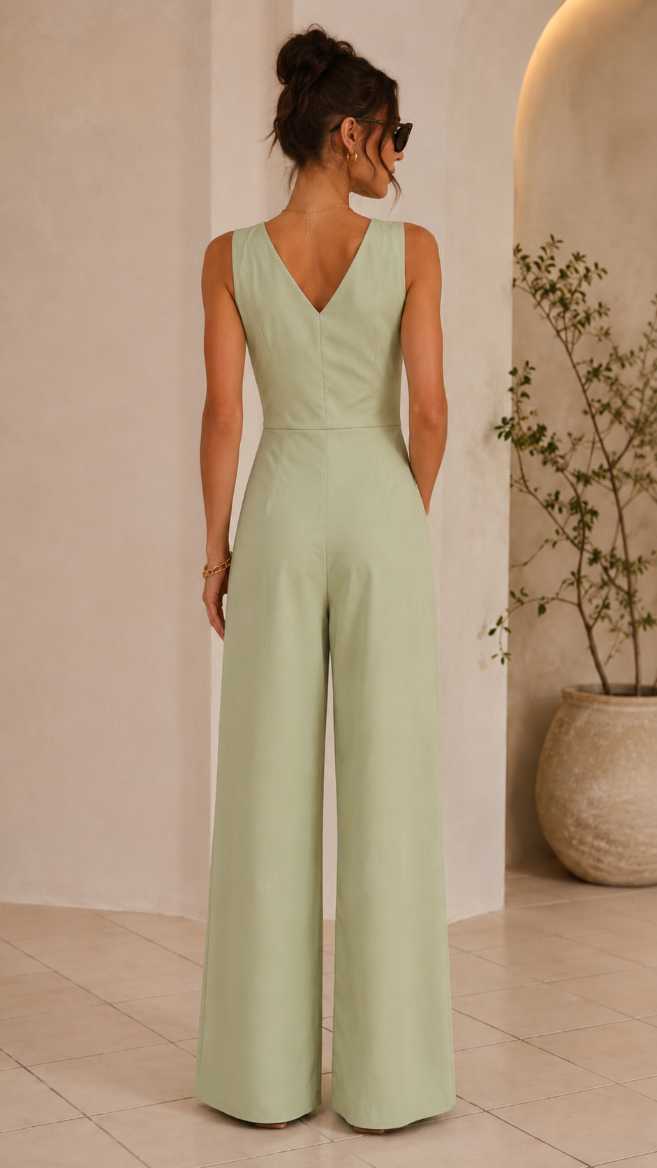 Jumpsuit Menta Elegance