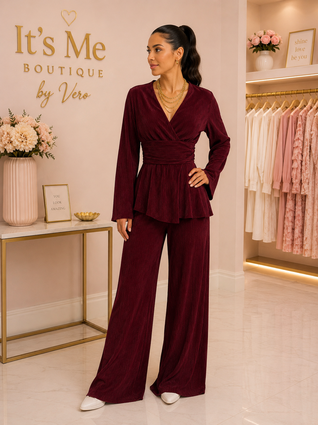 Set Burgundy Elegance