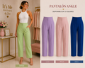 Pantalón Ankle de Tiro Alto ( Large)