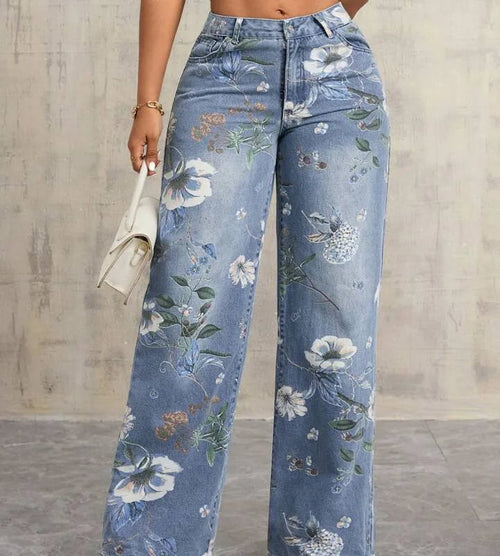 Basic Cowboy Style Jeans For Women