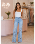 Streetwear Full Length Jeans For Women In Denim