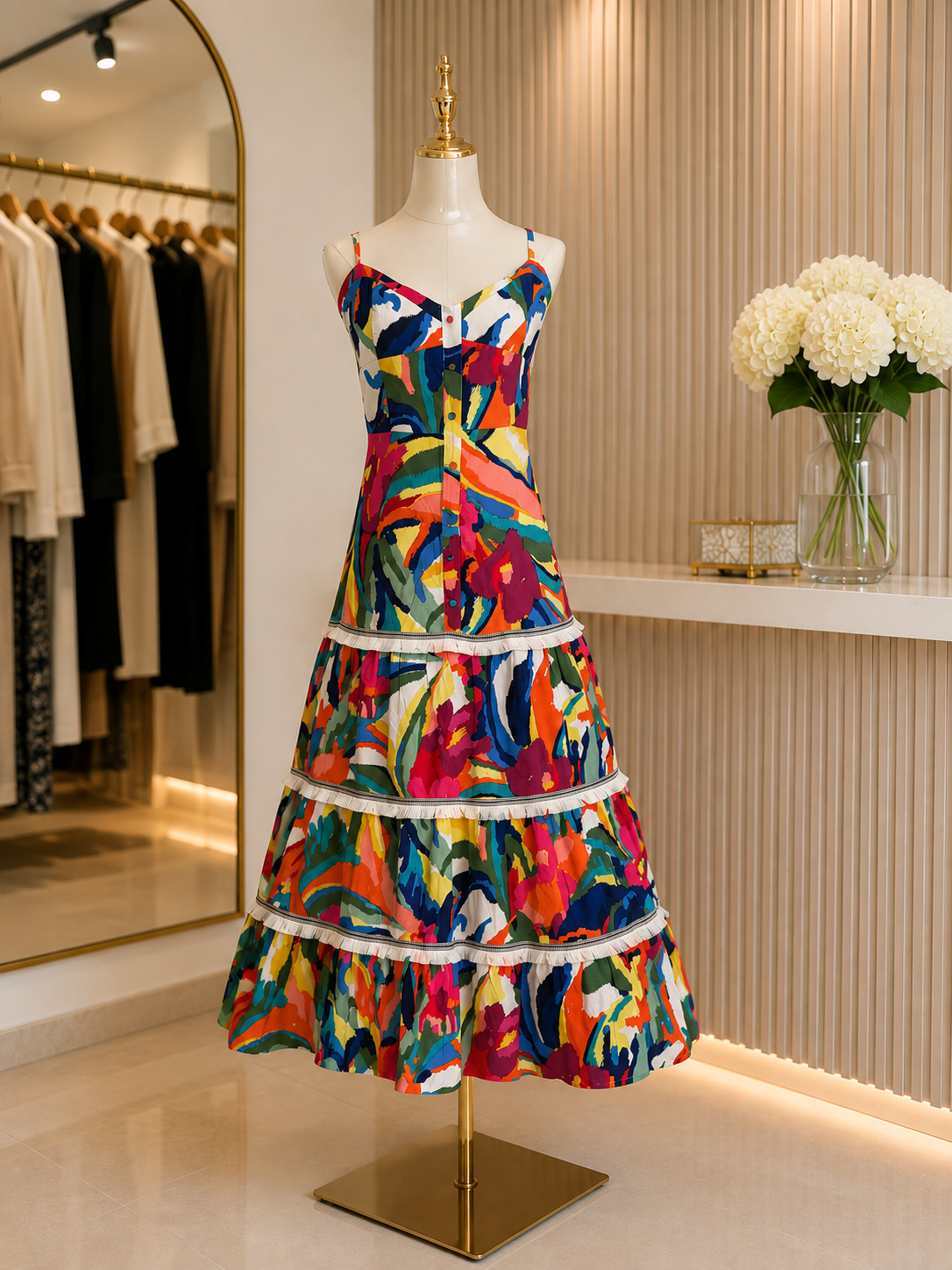 Vestido Maxi Color Splash