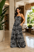 Jumpsuit Geométrico Black & White
