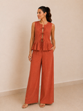Set Boho Terracota con Lazos Frontales