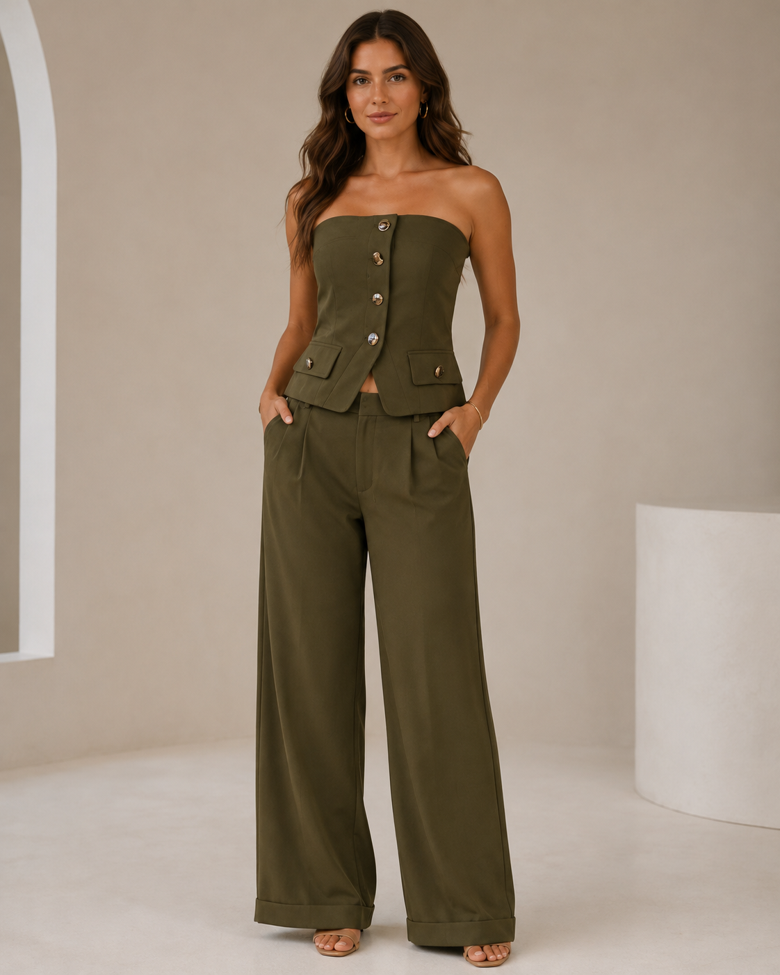 Set Verde Olivo