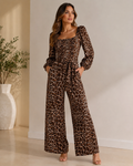 Animal Print Jumpsuit