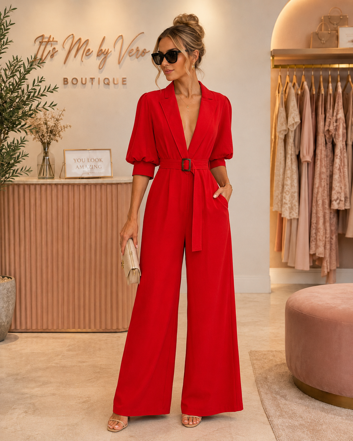 Jumpsuit Rojo