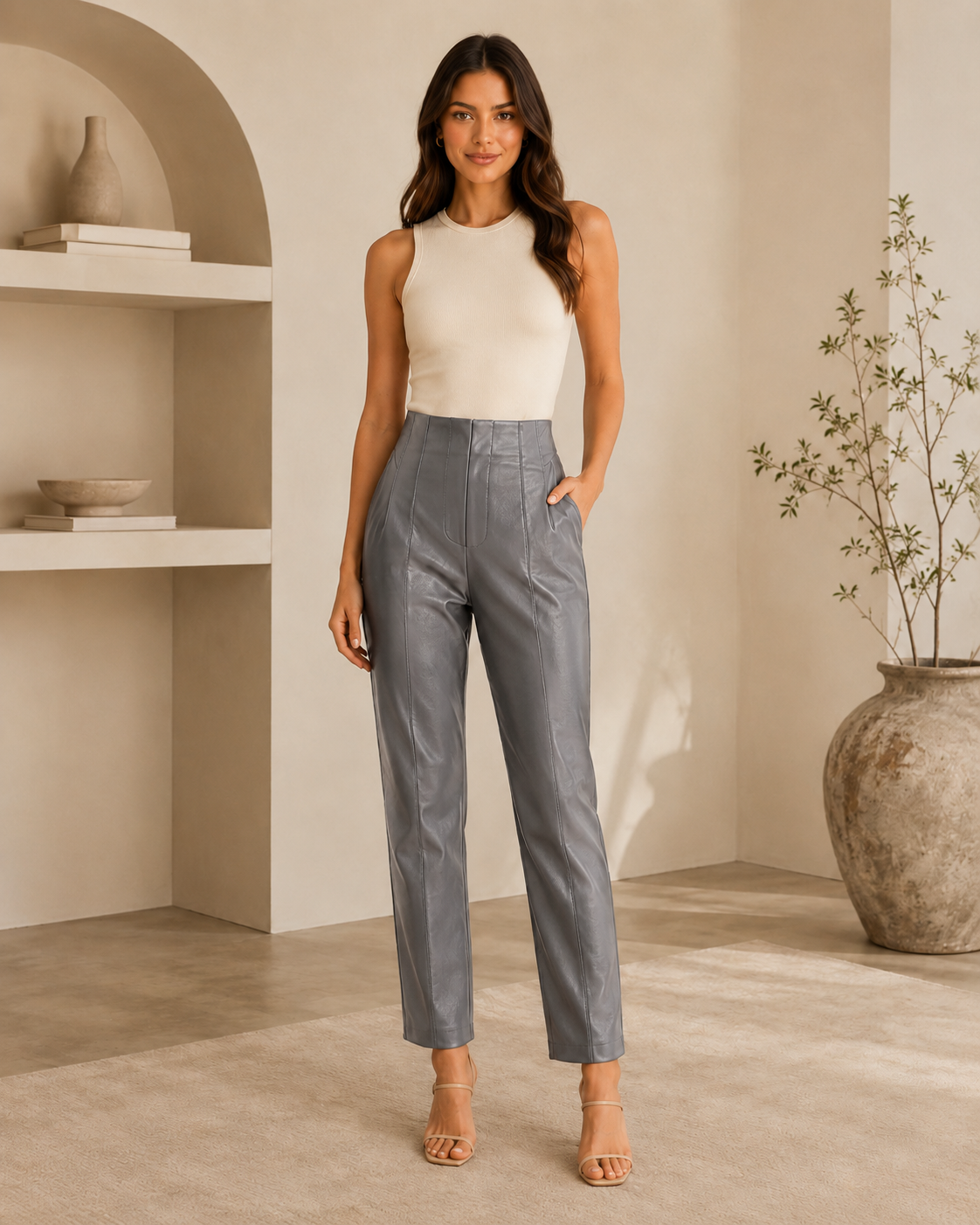 Leather Wide Leg Pants – 4 Colors