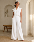 Ivory Gold Button Set