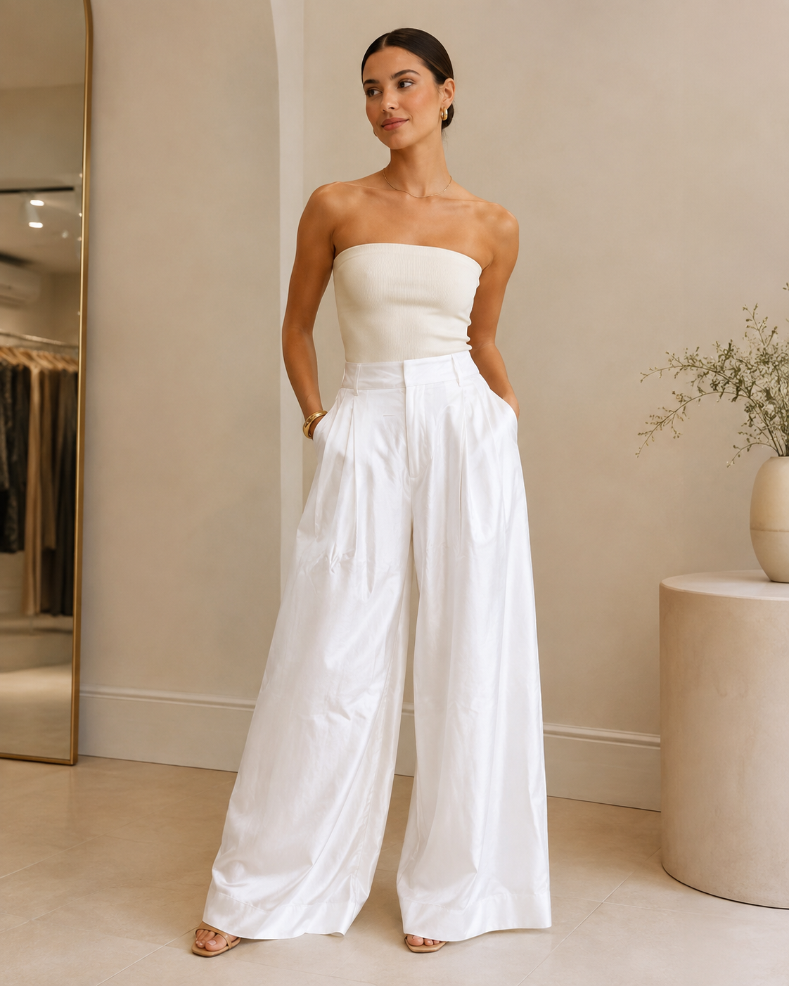 White Palazzo Pants